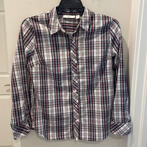 1901 Plaid Button Down Shirt red/ green size medium